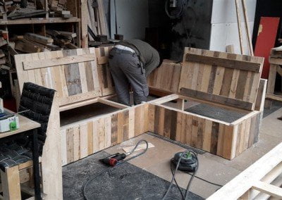 werken aan tuinbank 1 3108 Design Hilversum